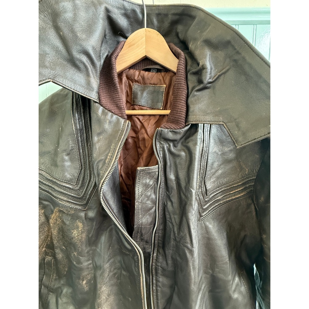 Overwatch Junkrat Steampunk / Cyberpunk Heavy Leather Jacket Size: XXL Bolts - Picture 4 of 13